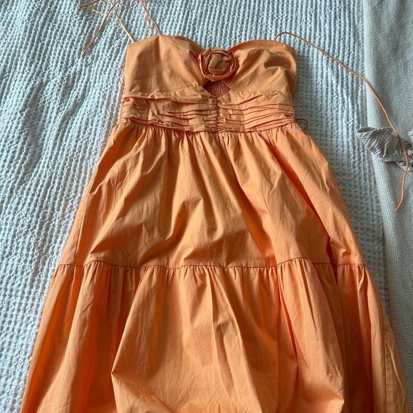 Victoria Tiered Ruffle Stretch Cotton Dress Brand New - Picture 1 of 6